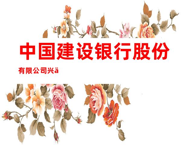中国建设银行股份有限公司兴义沙井支行
